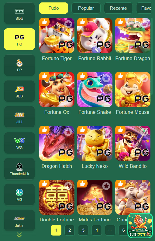 cjc777.com Aplicativo Mobile